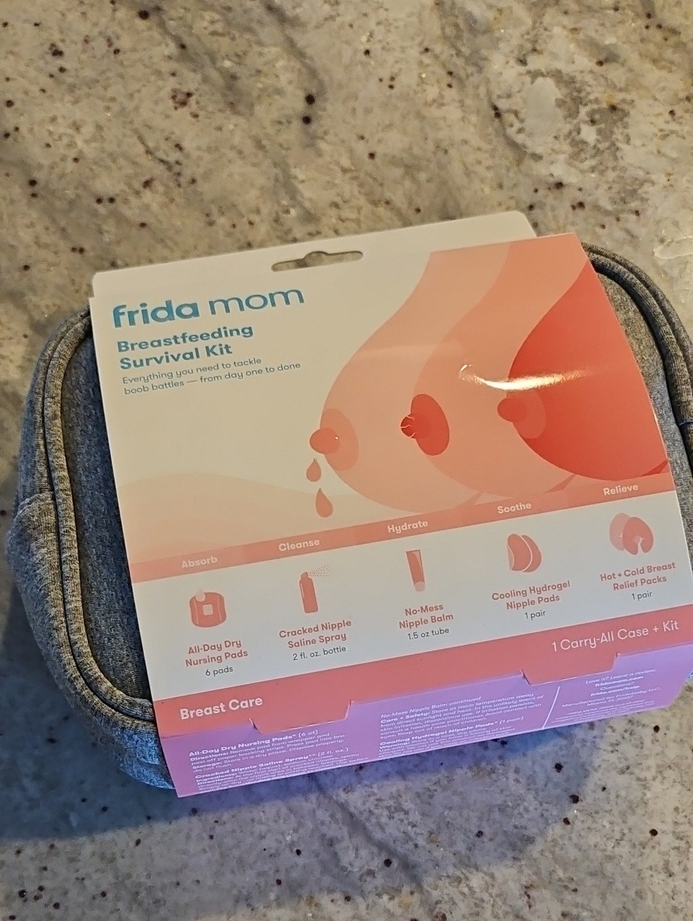 Frida Mom Breastfeeding Survival Kit - Pink & Coral Packaging
